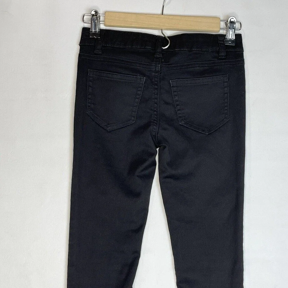 Girls Black Skinny Design Lab Chino Pants Size 8